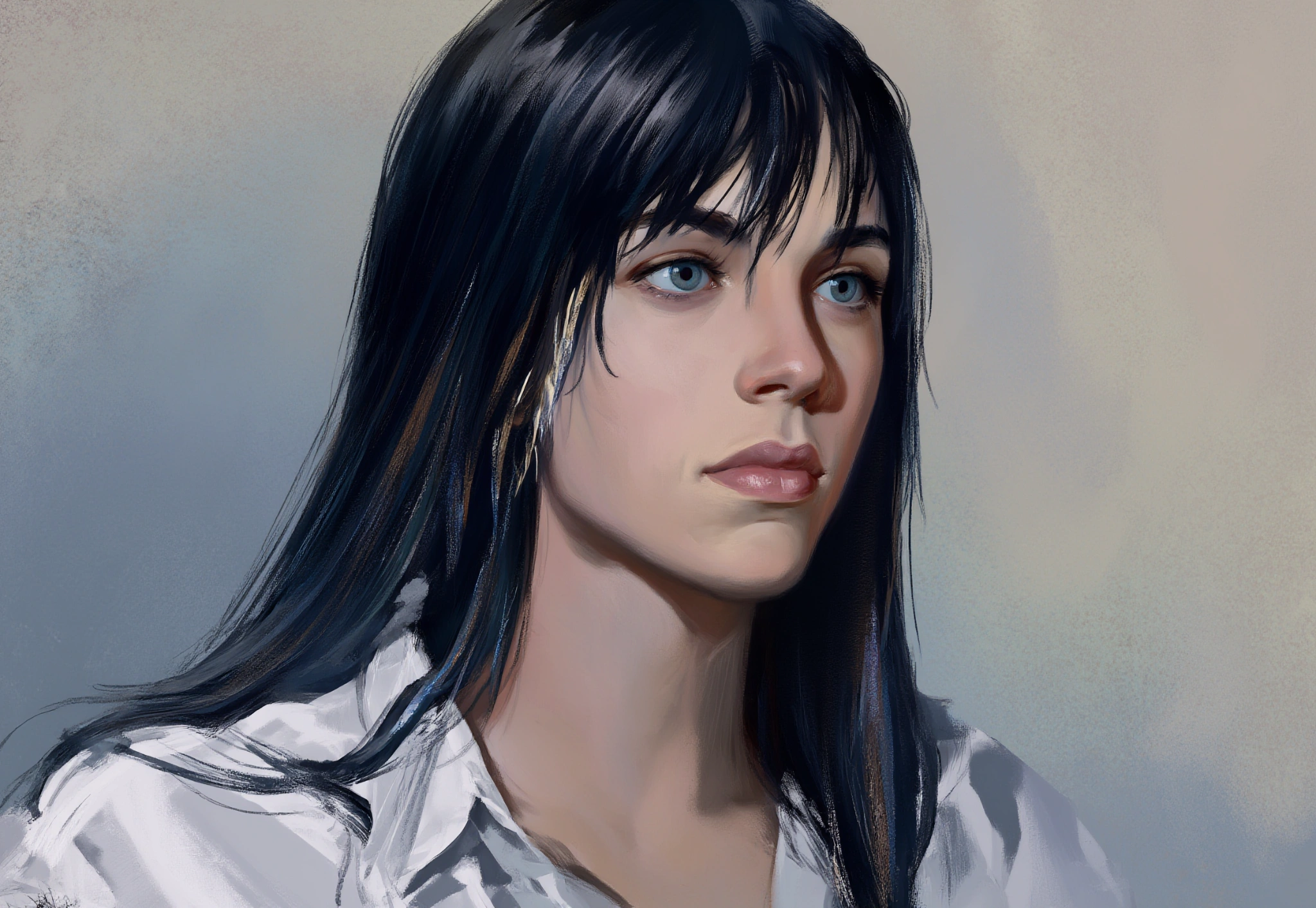 Our protagonist, in mopey, androgynous Earth form